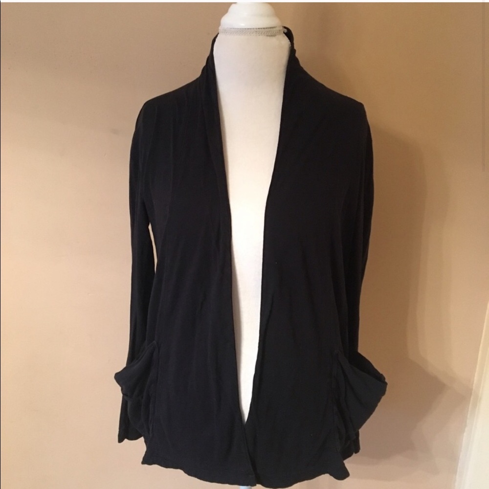 James Perse Oversized Slub Cardigan w/ Pockets